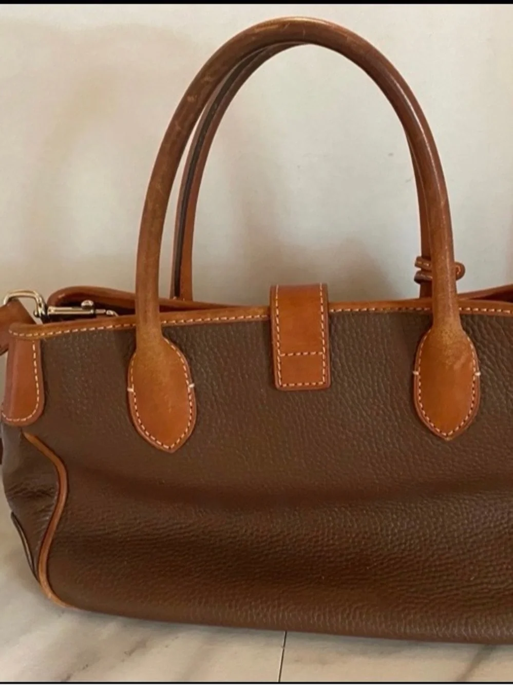 Dooney & Bourke Archives - Pebble Leather Tucklock Tote Bag Large